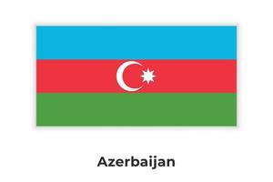 la bandiera nazionale dell'azerbaigian vettore