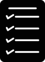 icona del glifo vettoriale di note