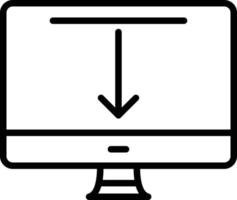 icona della linea vettoriale dell'interfaccia