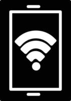 icona del glifo wifi vettore