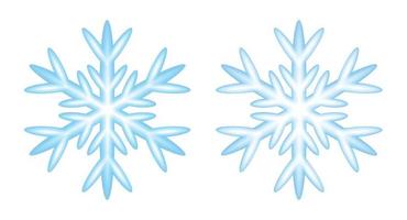 icona emoji fiocco di neve. simbolo del tempo di giorno d'inverno della neve. illustrazione vettoriale