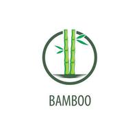 logo di bambù vettoriale