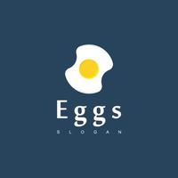 uova che cucinano logo, simbolo della colazione vettore