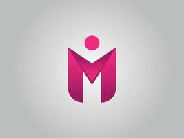 lettera m uomo logo. m uomo logo icona file vettoriali gratis.