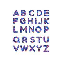design vettoriale alfabet divertente. tipo di carattere simbolo colorato creativo