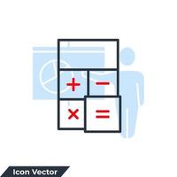 illustrazione vettoriale del logo dell'icona della varietà. modello di simbolo di matematica per la raccolta di grafica e web design