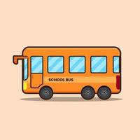illustrazione dello scuolabus vettore