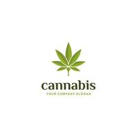 logo del fiore di marijuana - illustrazione vettoriale. adatto alle tue esigenze di design, logo, illustrazione, animazione, ecc. vettore