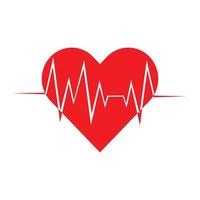 arte design salute medico battito cardiaco icona illustrazione health vettore