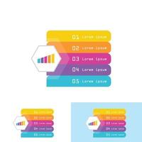 modello di progettazione infografica. concetto di design creativo per il webdesign banner del diagramma di layout del flusso di lavoro aziendale. illustrazione vettoriale