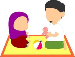 collezione genitoriale musulmana vettore