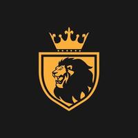 disegno dell'illustrazione dell'icona di vettore del modello del logo del leone
