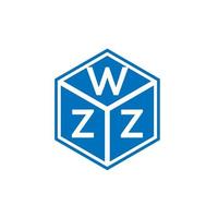 logo della lettera wzz su sfondo nero. wzz creative iniziali lettera logo concept. disegno della lettera wzz. vettore