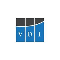 vdi lettera logo design su sfondo bianco. vdi creative iniziali lettera logo concept. disegno della lettera vdi. vettore