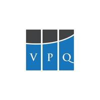 vpq lettera logo design su sfondo bianco. vpq creative iniziali lettera logo concept. disegno della lettera vpq. vettore