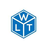 wlt lettera logo design su sfondo nero. wlt creative iniziali lettera logo concept. disegno della lettera wlt. vettore