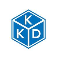 kkd lettera logo design su sfondo nero. kkd creative iniziali lettera logo concept. disegno della lettera kkd. vettore