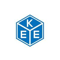 kee lettera logo design su sfondo nero. kee creative iniziali lettera logo concept. disegno della lettera kee. vettore
