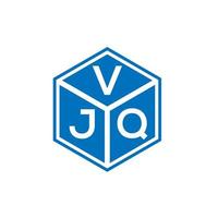 vjq lettera logo design su sfondo nero. vjq creative iniziali lettera logo concept. disegno della lettera vjq. vettore
