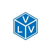 design del logo della lettera vlv su sfondo nero. vlv creative iniziali lettera logo concept. disegno della lettera vlv. vettore