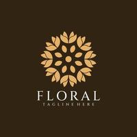 bellezza minimalista fiore logo vettore natura per hotel resort e spa