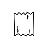 striscia di nastro washi carina isolata su sfondo bianco. adesivo in carta scozzese. illustrazione disegnata a mano di vettore in stile doodle. perfetto per carte, decorazioni, logo.