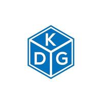 kdg lettera logo design su sfondo nero. kdg creative iniziali lettera logo concept. disegno della lettera kdg. vettore
