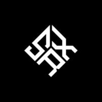 srx lettera logo design su sfondo nero. srx creative iniziali lettera logo concept. design della lettera srx. vettore