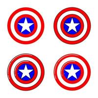 avenger capitan america sheild vettore