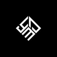 ymd lettera logo design su sfondo nero. ymd creative iniziali lettera logo concept. design della lettera ymd. vettore
