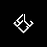 yll lettera logo design su sfondo nero. yll creative iniziali lettera logo concept. design della lettera yll. vettore