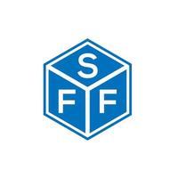 sff lettera logo design su sfondo nero. sff creative iniziali lettera logo concept. disegno della lettera sff. vettore