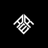 rer lettera logo design su sfondo nero. rer creative iniziali lettera logo concept. disegno della lettera rer. vettore