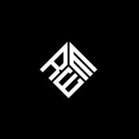 design del logo della lettera rem su sfondo nero. rem creative iniziali lettera logo concept. disegno della lettera rem. vettore
