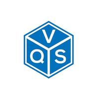 vqs lettera logo design su sfondo nero. vqs creative iniziali lettera logo concept. disegno della lettera vqs. vettore