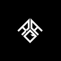 rqa lettera logo design su sfondo nero. rqa creative iniziali lettera logo concept. disegno della lettera rqa. vettore