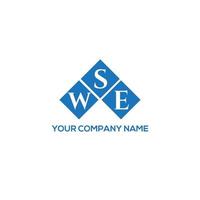 wse lettera logo design su sfondo bianco. wse creative iniziali lettera logo concept. wse disegno della lettera. vettore