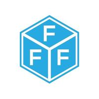 design del logo della lettera fff su sfondo nero. fff creative iniziali lettera logo concept. disegno della lettera fff. vettore