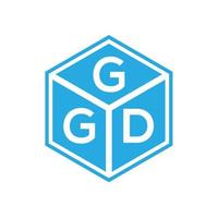 ggd lettera logo design su sfondo nero. ggd creative iniziali lettera logo concept. disegno della lettera ggd. vettore