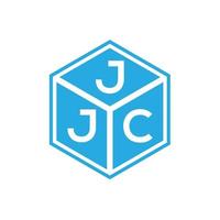 jjc lettera logo design su sfondo nero. jjc creative iniziali lettera logo concept. disegno della lettera jjc. vettore