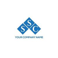 ssc lettera logo design su sfondo bianco. ssc creative iniziali lettera logo concept. disegno della lettera ssc. vettore