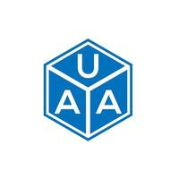 uaa lettera logo design su sfondo nero. uaa creative iniziali lettera logo concept. uaa disegno della lettera. vettore