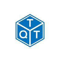 tqt lettera logo design su sfondo nero. tqt creative iniziali lettera logo concept. disegno della lettera tqt. vettore