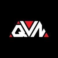 design del logo della lettera triangolare qvn con forma triangolare. qvn triangolo logo design monogramma. modello di logo vettoriale triangolo qvn con colore rosso. qvn logo triangolare logo semplice, elegante e lussuoso. qvn