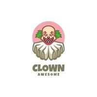 illustrazione grafica vettoriale di clown, buona per il design del logo