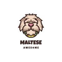 illustrazione grafica vettoriale di maltese, buona per il design del logo