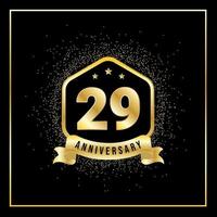 Celebrazione dell'anniversario di 29 anni vettore