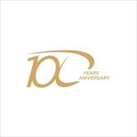 Celebrazione dell'anniversario dei 100 anni vettore