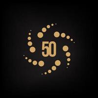 Celebrazione dell'anniversario di 50 anni vettore