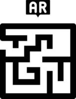 stile icona labirinto vettore